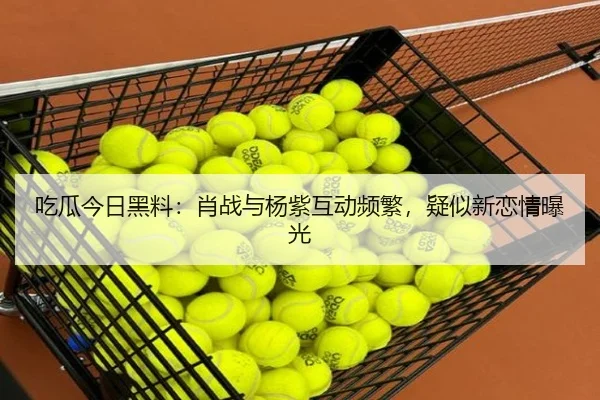 吃瓜今日黑料：肖战与杨紫互动频繁，疑似新恋情曝光